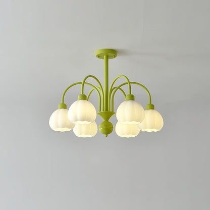 Cream Style Pumpkin Chandelier
