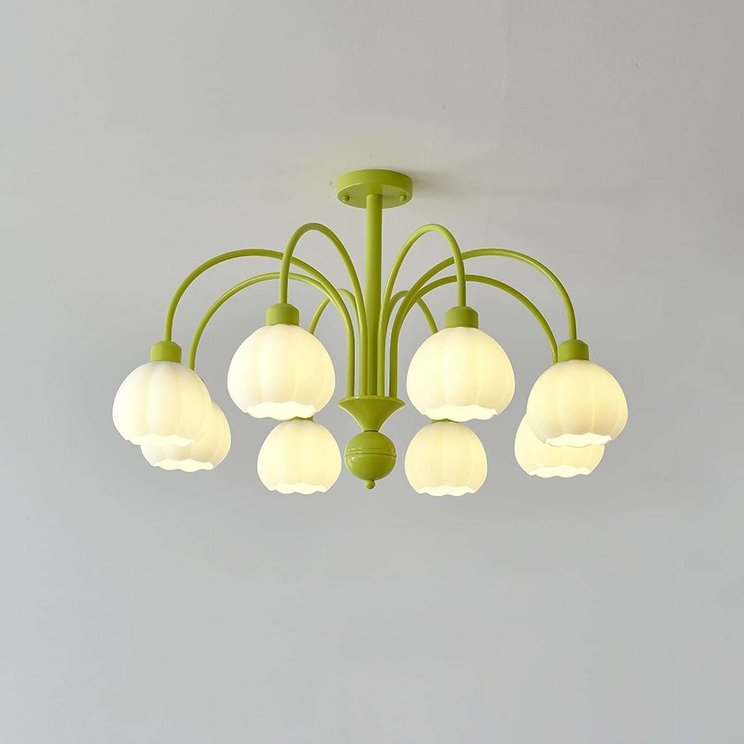 Cream Style Pumpkin Chandelier
