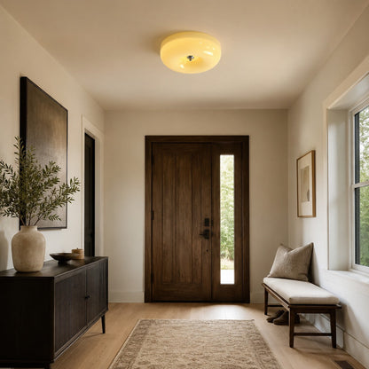 Cream Pudding Ceiling Lamp