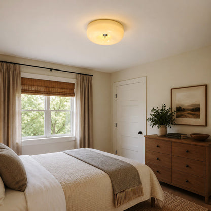 Cream Pudding Ceiling Lamp
