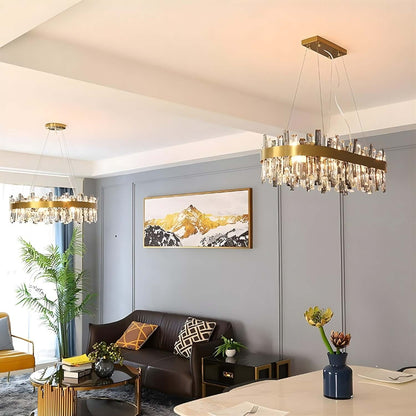 Crystal Cascade Chandelier