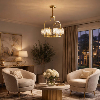 Crystal Bird Chandelier