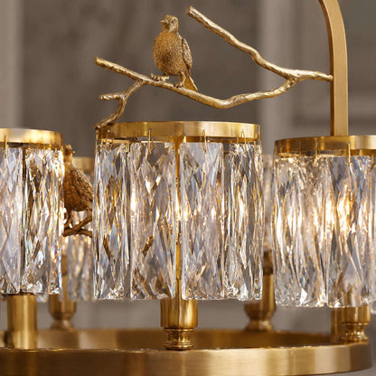 Crystal Bird Chandelier