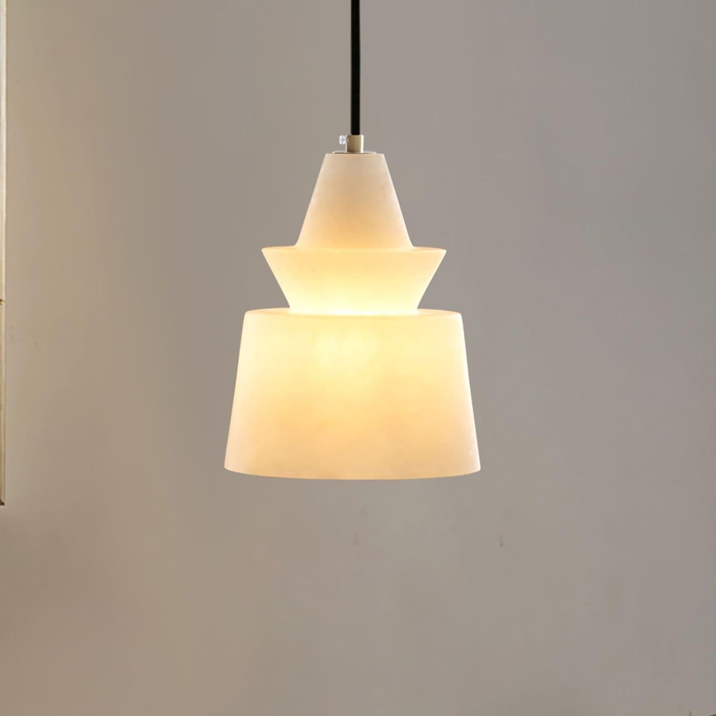 Flo  S  Alabaster Pendant Light