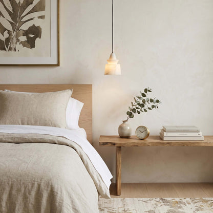 Flo  S  Alabaster Pendant Light