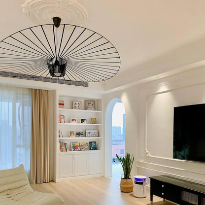 French Vertigo Fiberglass Chandelier 54.7"