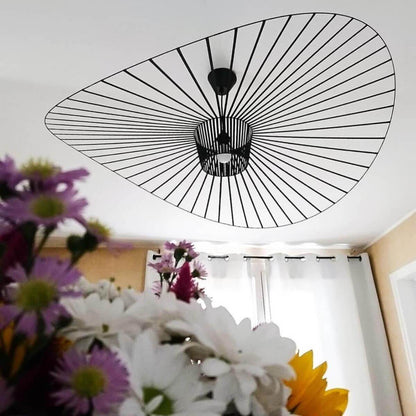 French Vertigo Fiberglass Chandelier 54.7"
