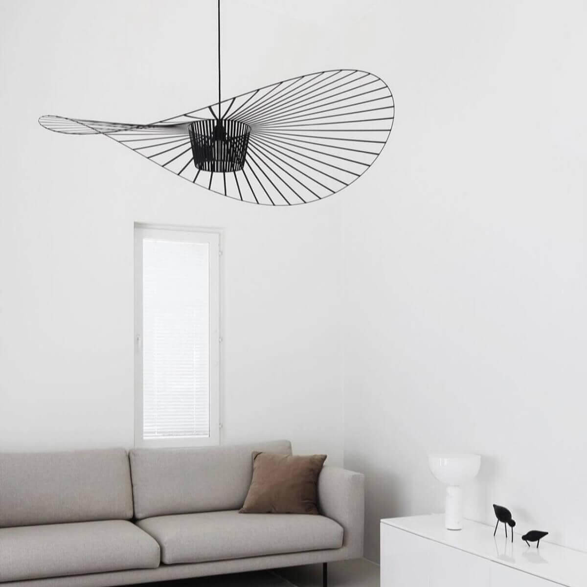 French Vertigo Fiberglass Chandelier 54.7"