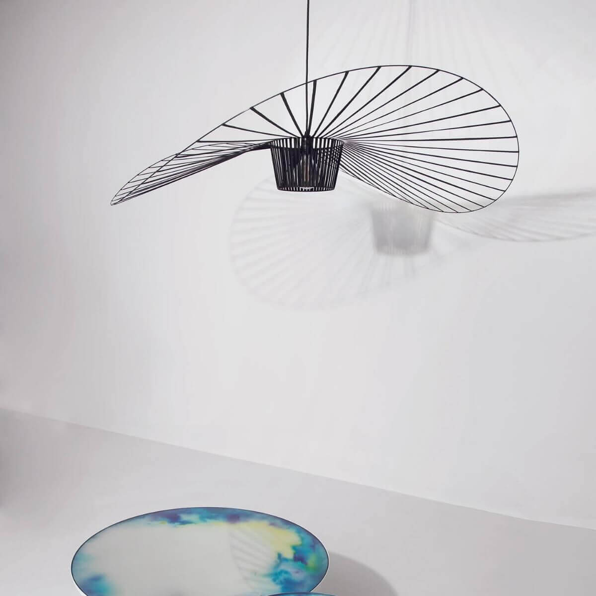 French Vertigo Fiberglass Chandelier 54.7"