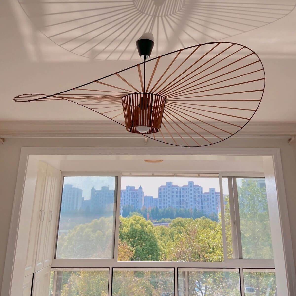 French Vertigo Fiberglass Chandelier 39.4"