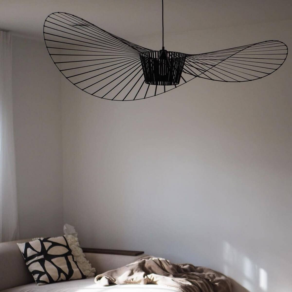 French Vertigo Fiberglass Chandelier 39.4"