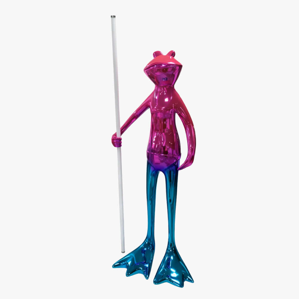 Frogman Sculpture Floor Lamp