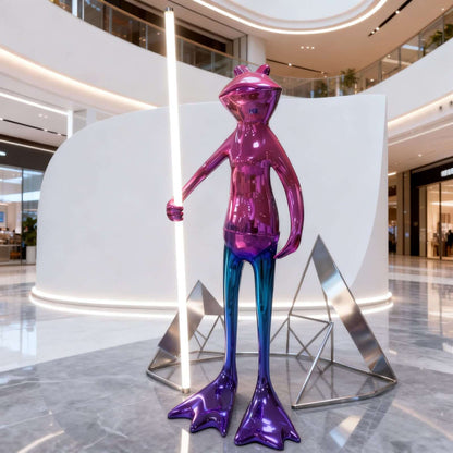 Frogman Sculpture Floor Lamp