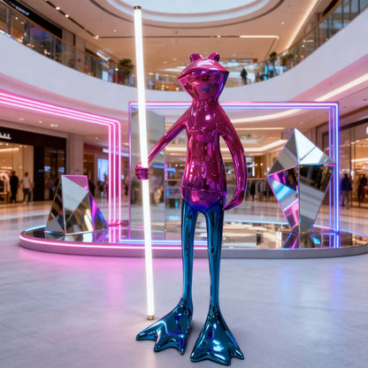Frogman Sculpture Floor Lamp