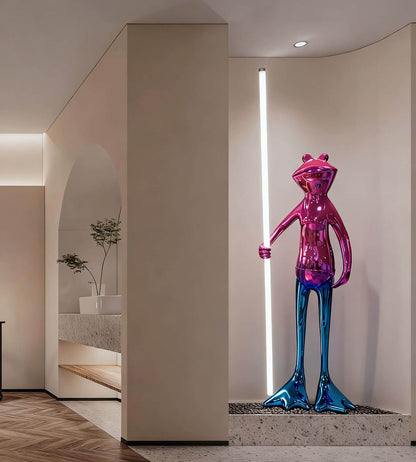 Frogman Sculpture Floor Lamp