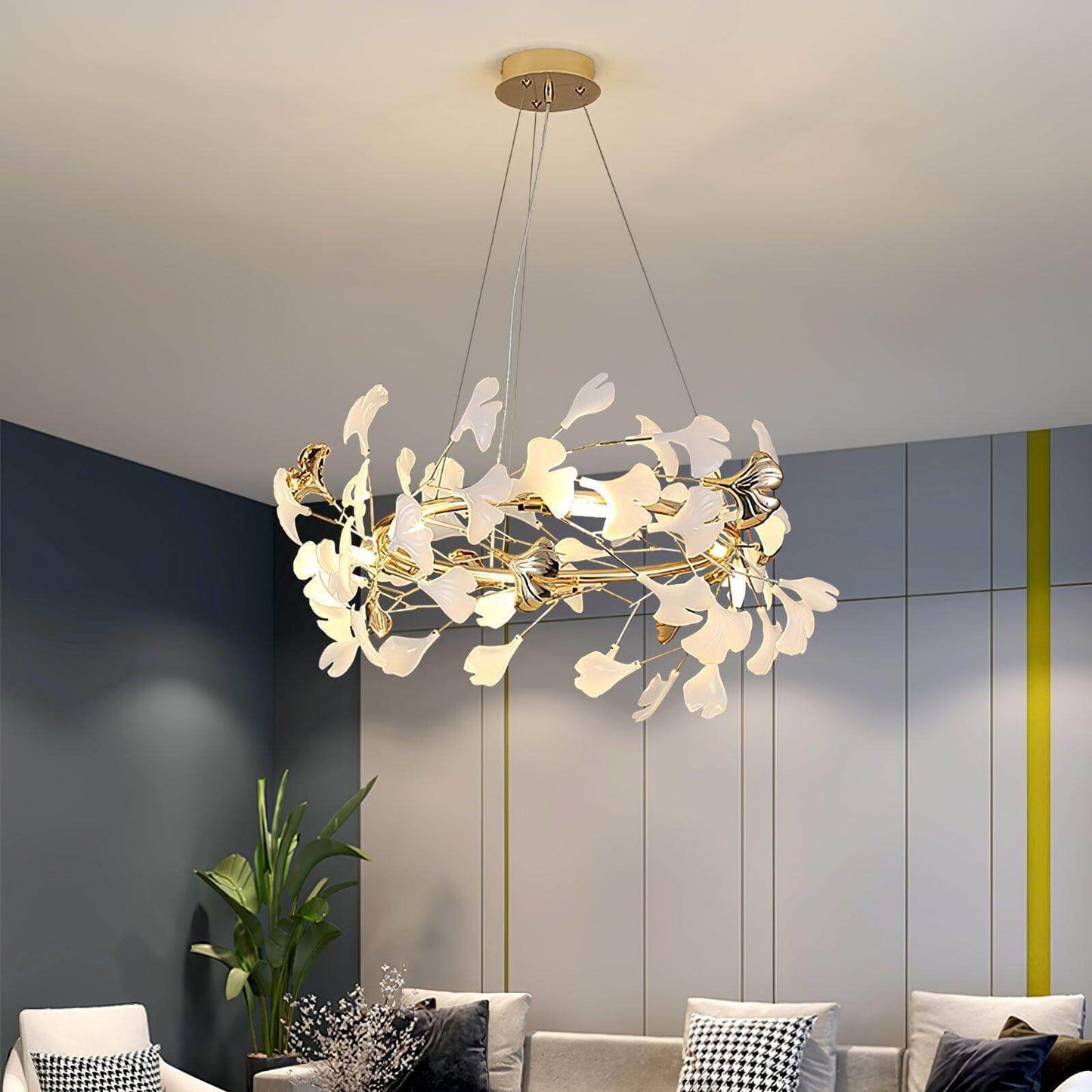 Gingko Chandelier Style E