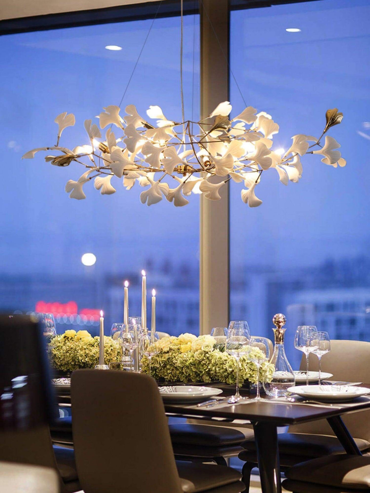 Gingko Chandelier Style F