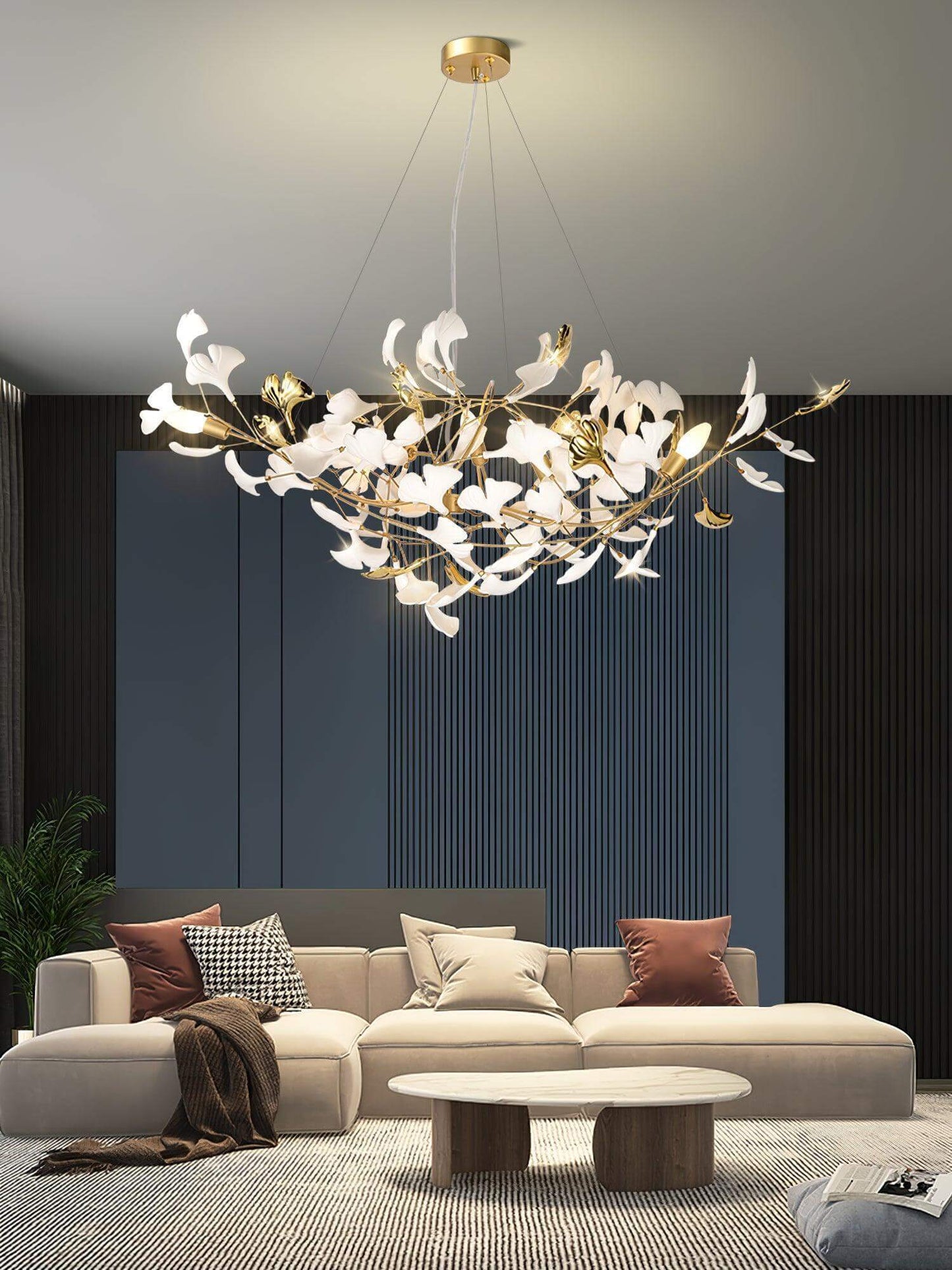 Gingko Chandelier Style F