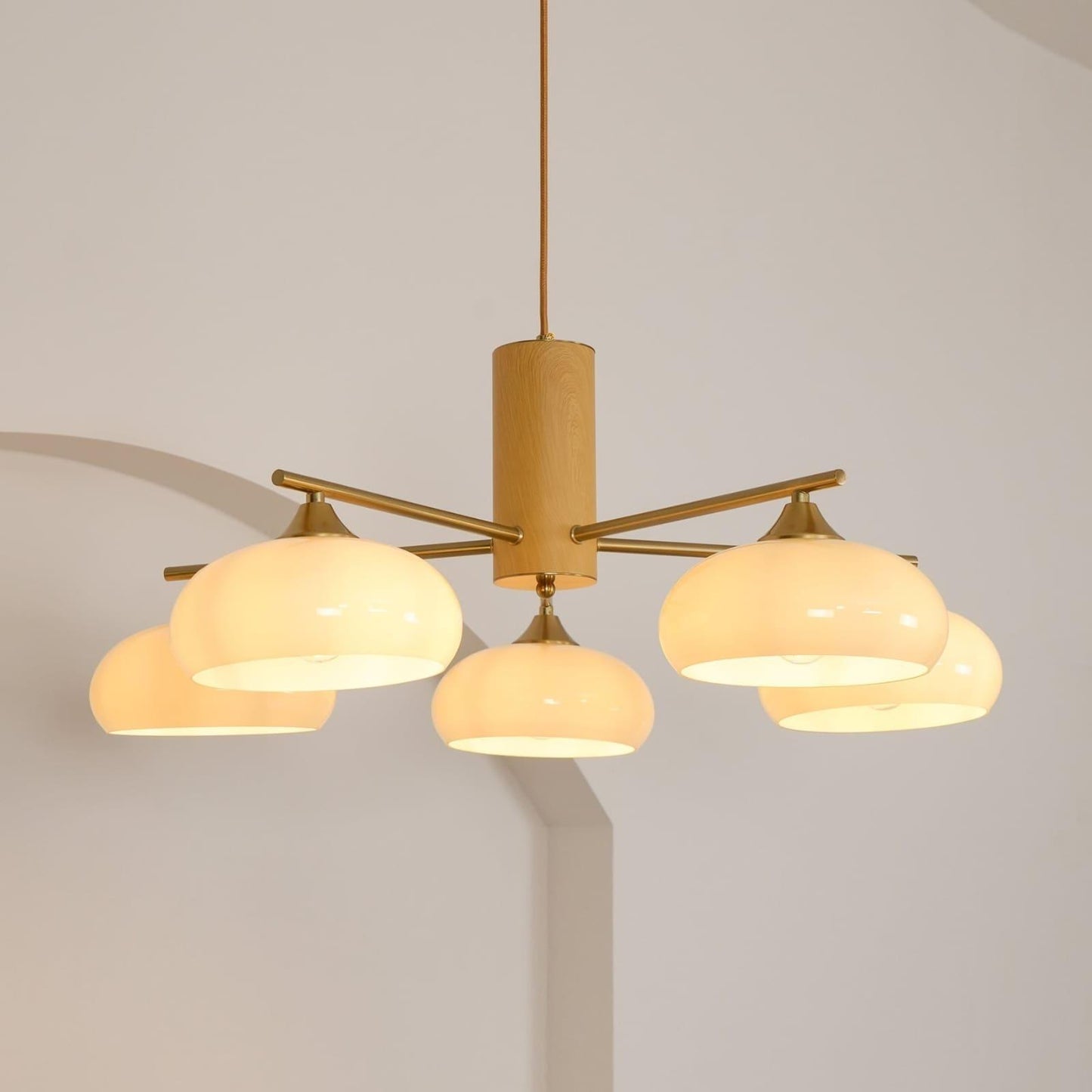 Glass Persimmon Chandelier