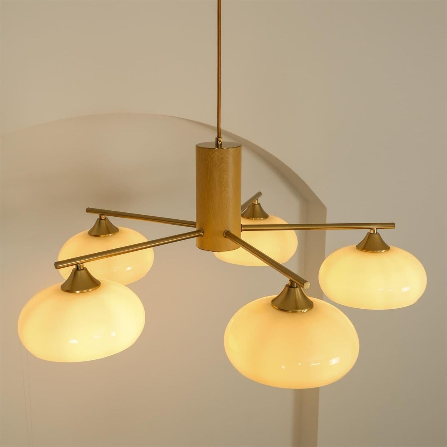Glass Persimmon Chandelier