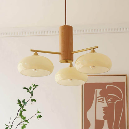 Glass Persimmon Chandelier