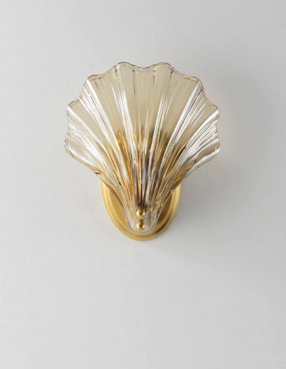 Glass Shell Wall Light