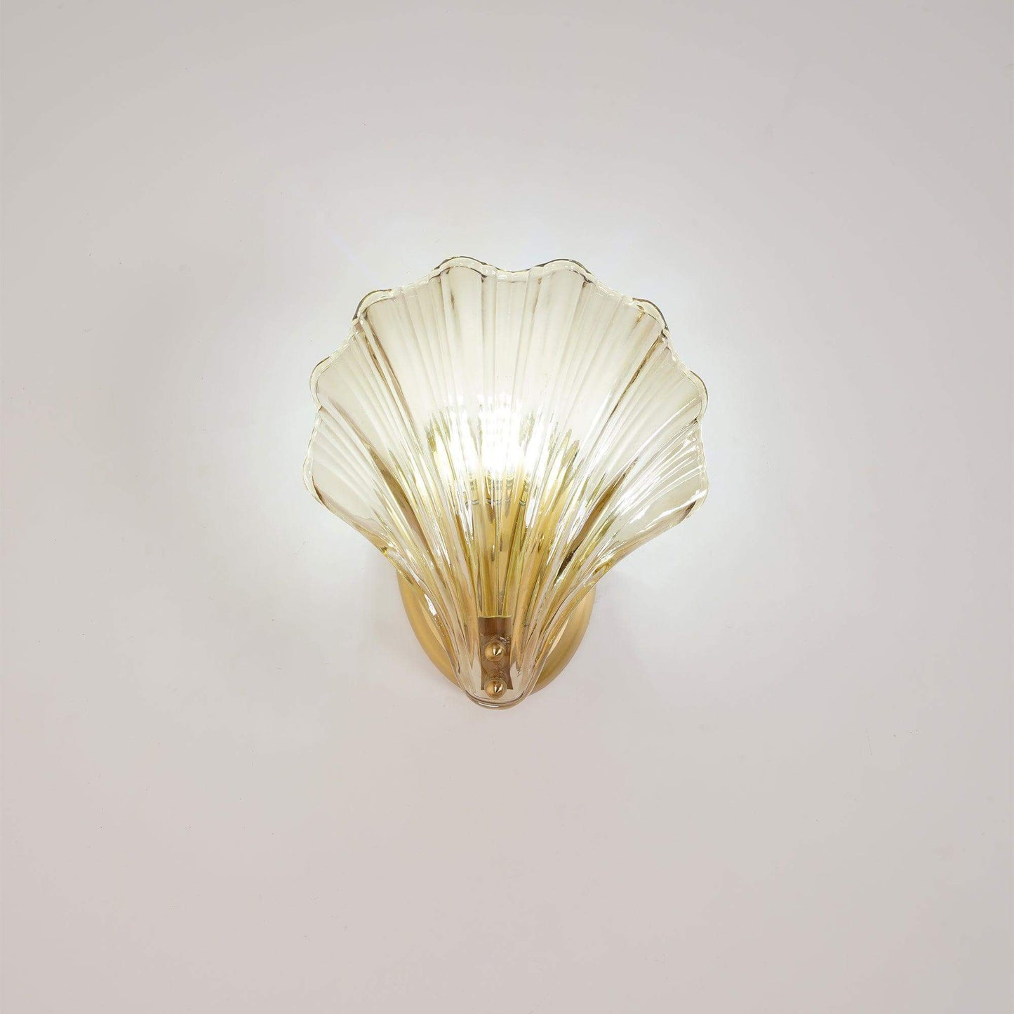 Glass Shell Wall Light