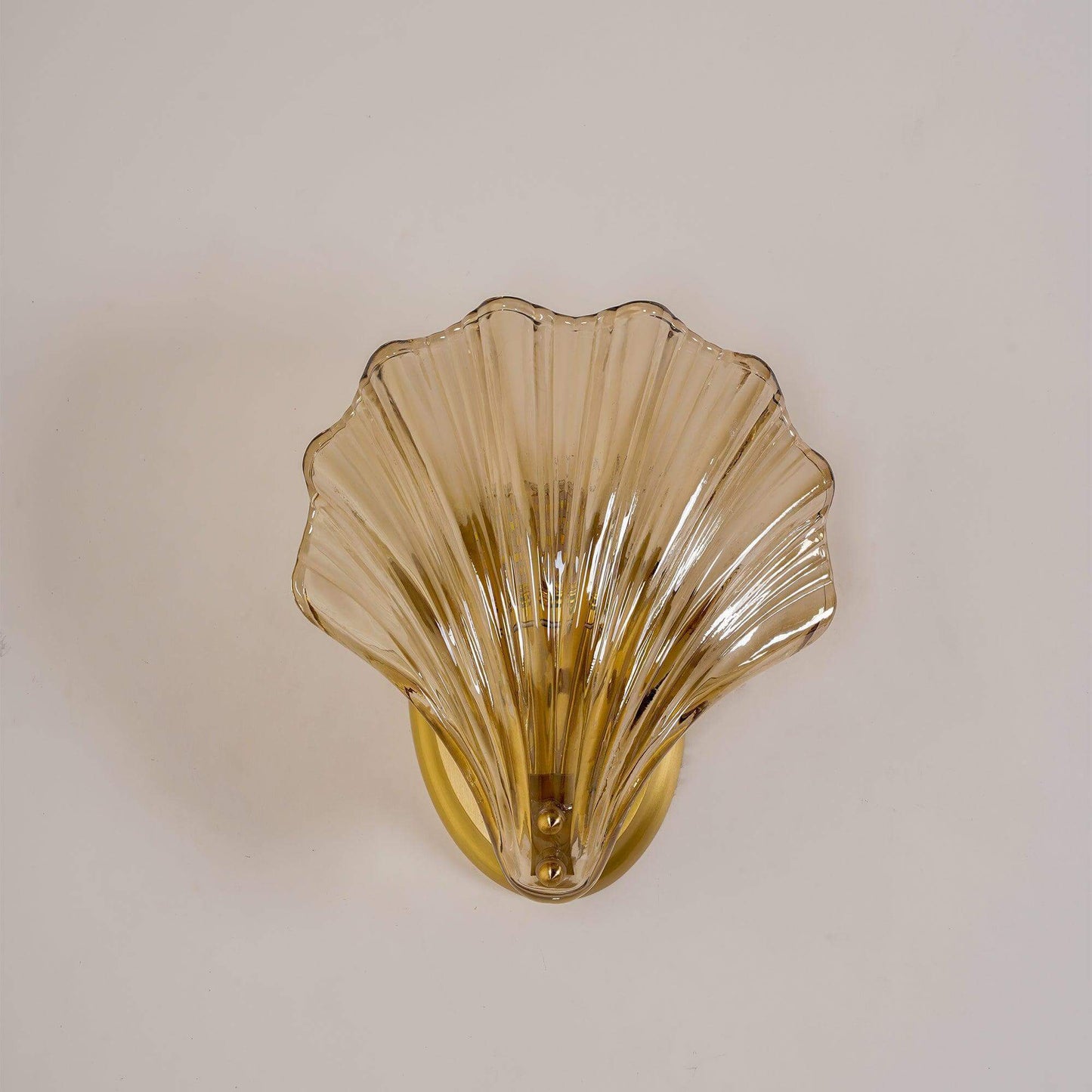 Glass Shell Wall Light