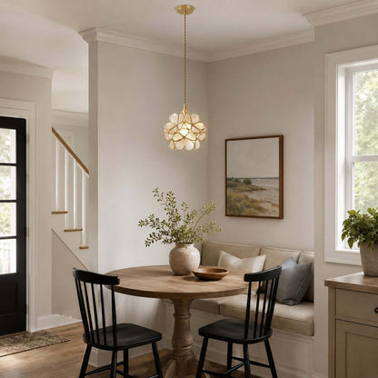 Glass Petal Pendant Light