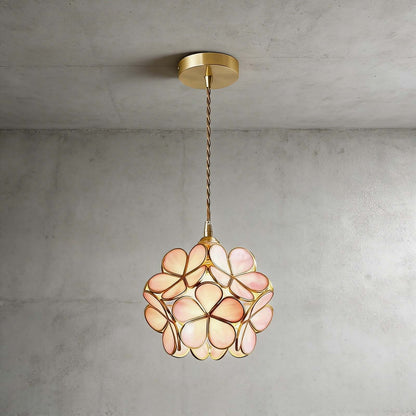 Glass Petal Pendant Light