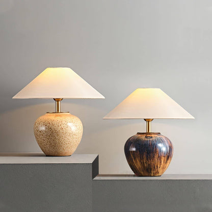 Glazed Ceramic Table Lamp