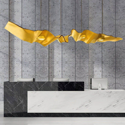 Gold Ribbon Chandelier