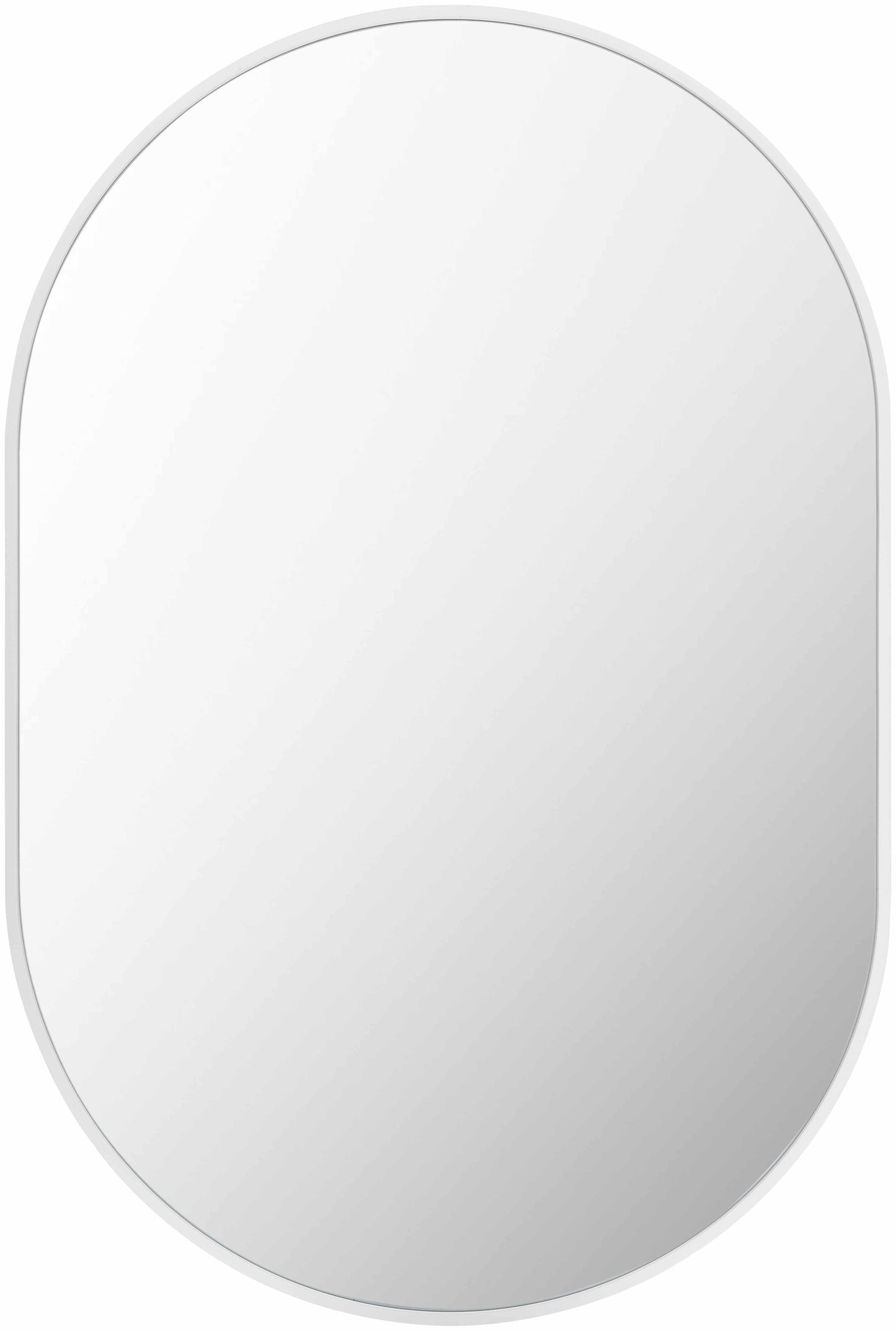 Hagenburg White Iron Frame Mirror