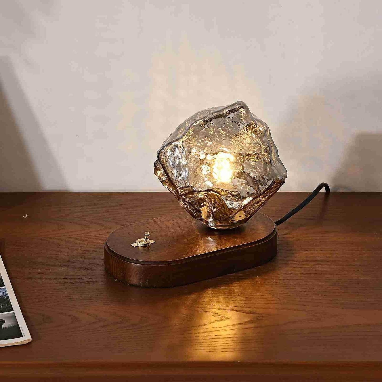 Ice Stone Glass Table Lamp