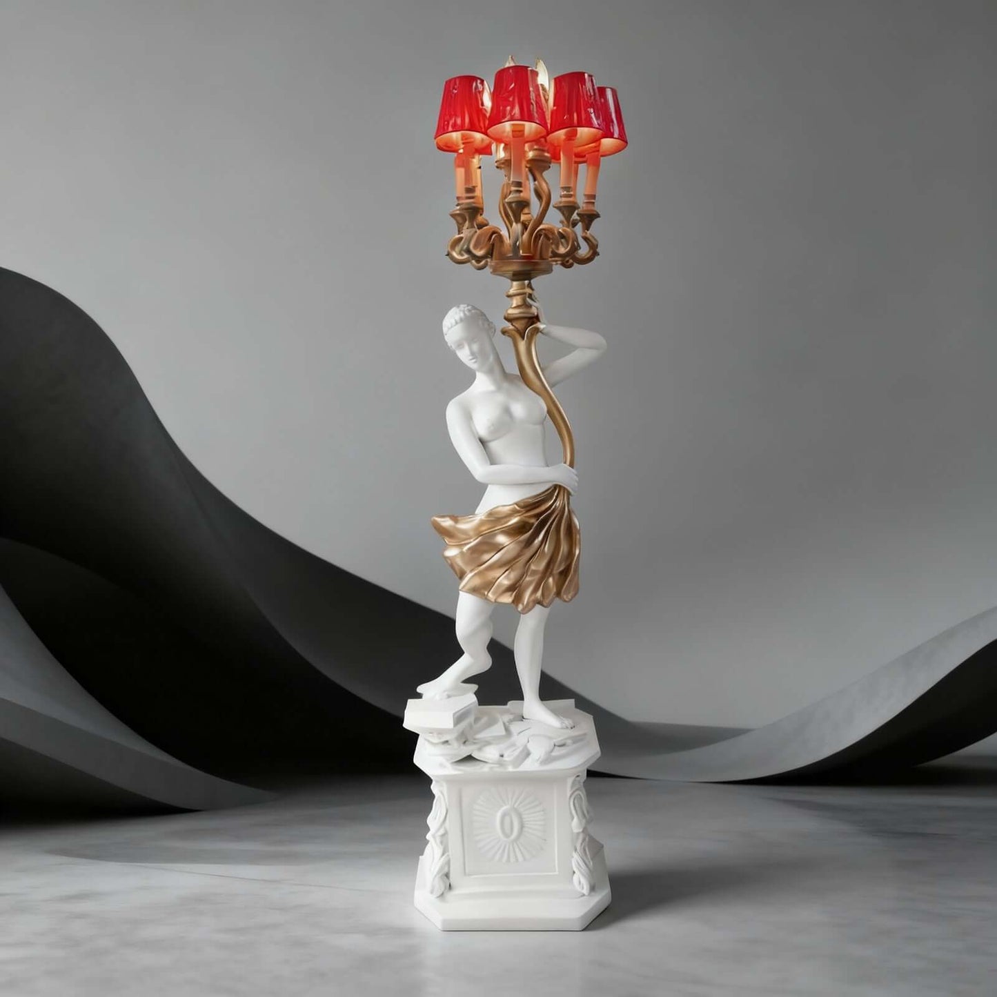 Krylon Sculpture Floor Lamp