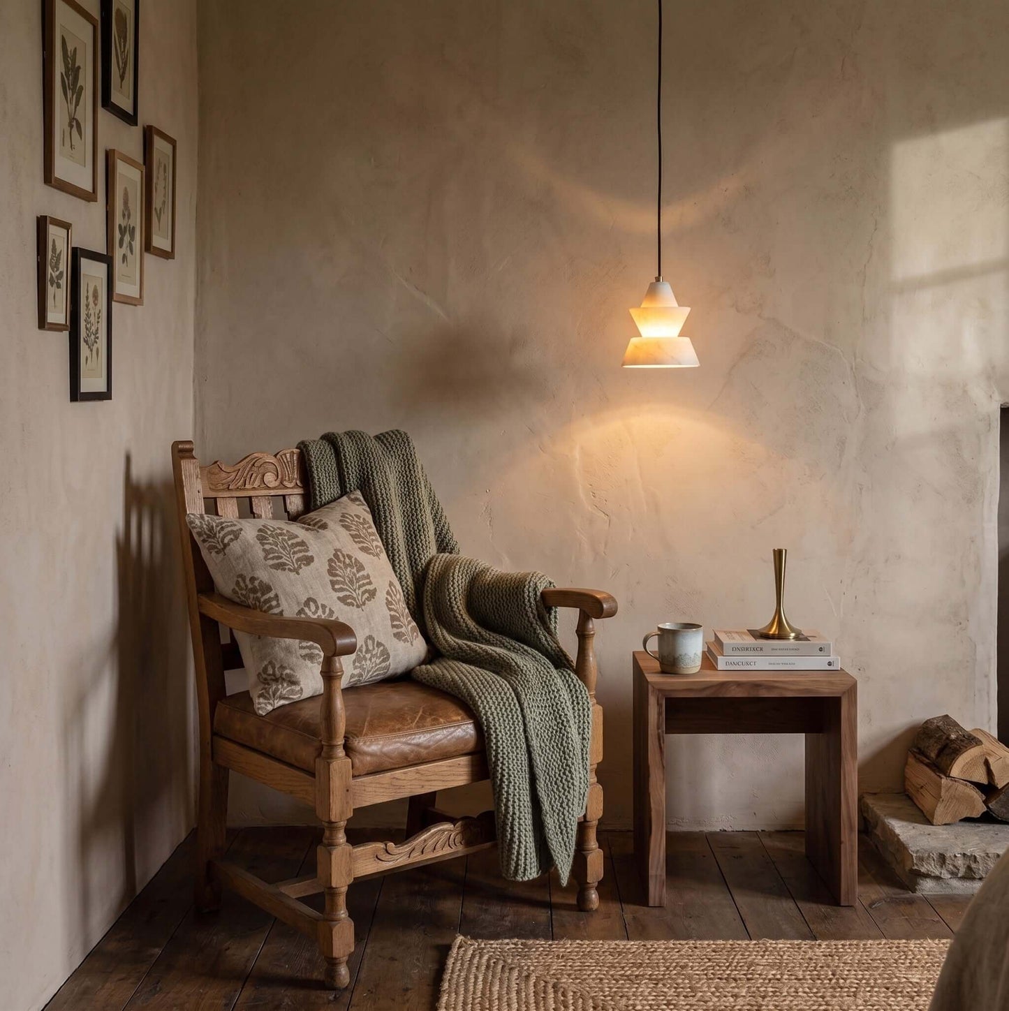 LAB S18 Alabaster Pendant Light