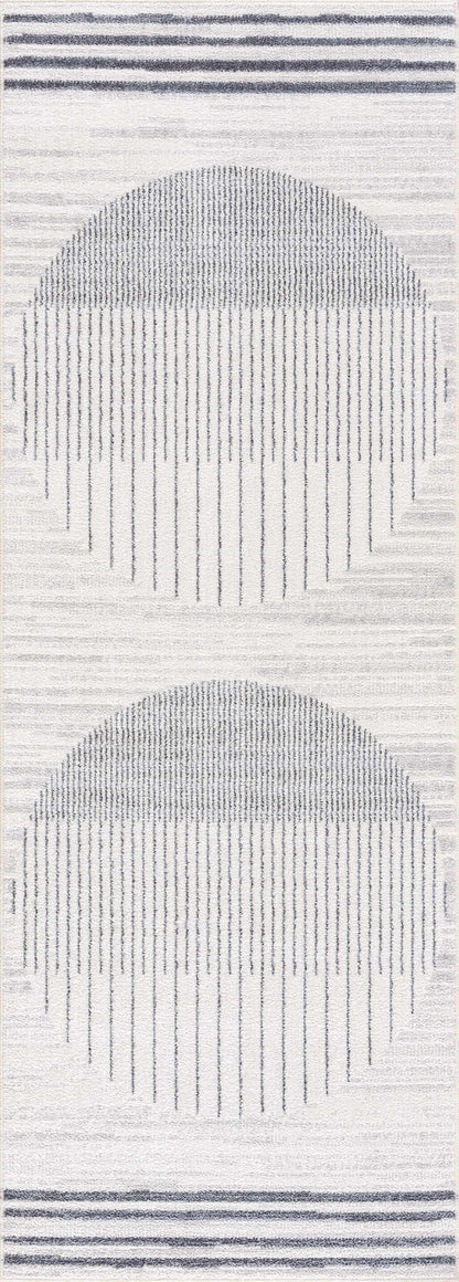 Thad Medium Gray Washable Area Rug