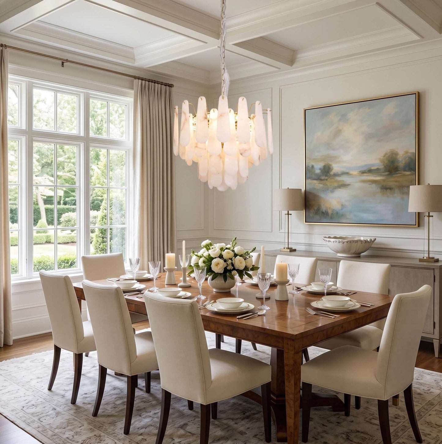 Leon Alabaster Chandelier