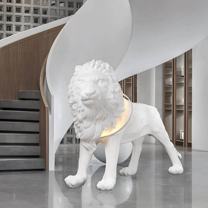 Lion King Sculpture Floor Lamp