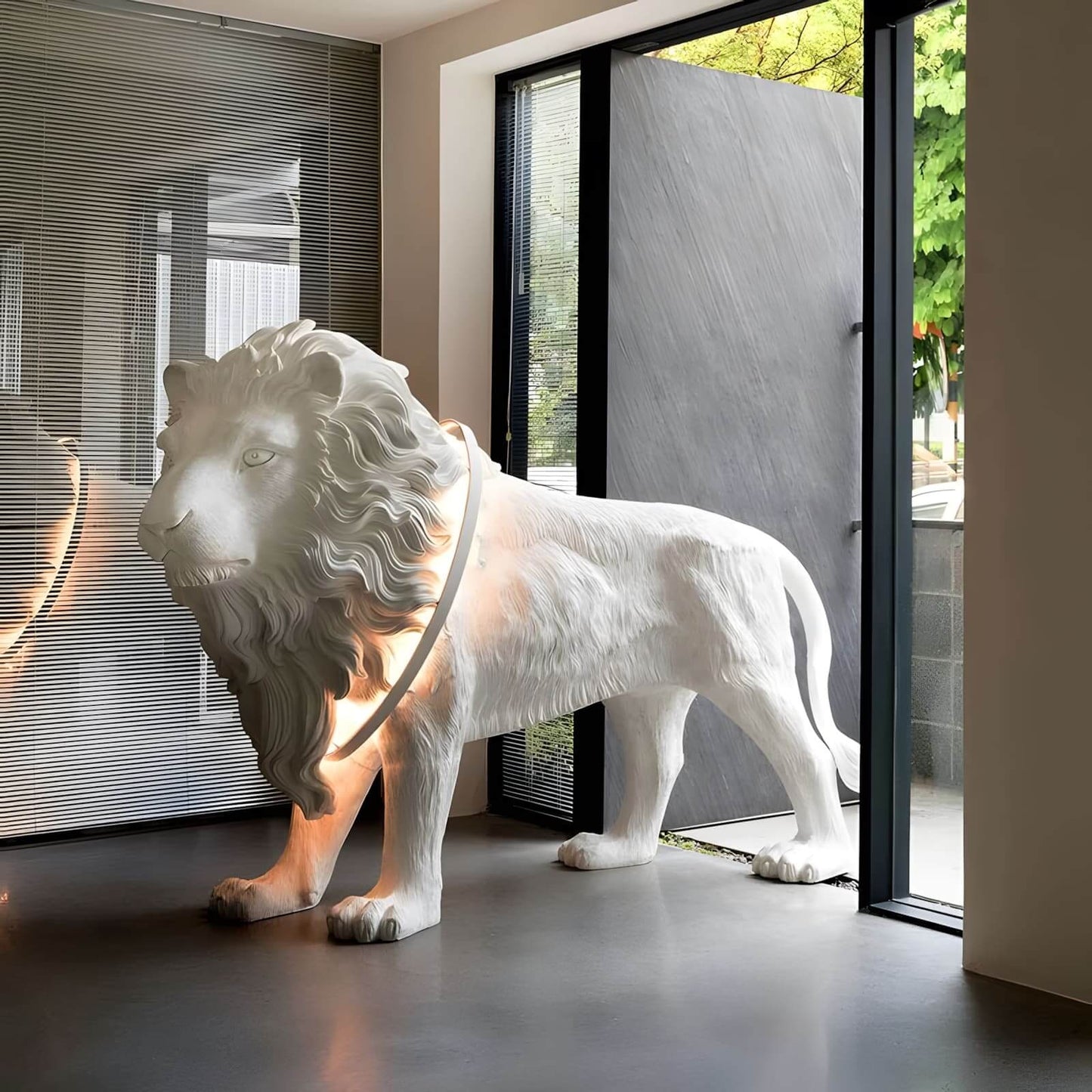 Lion King Sculpture Floor Lamp