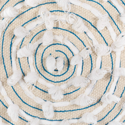Matagami Beige Hand Woven Stool - Clearance