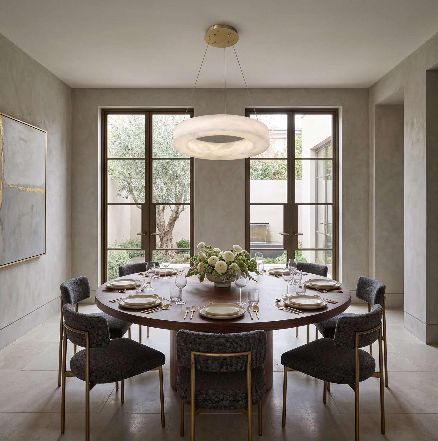 Marika Alabaster Chandelier