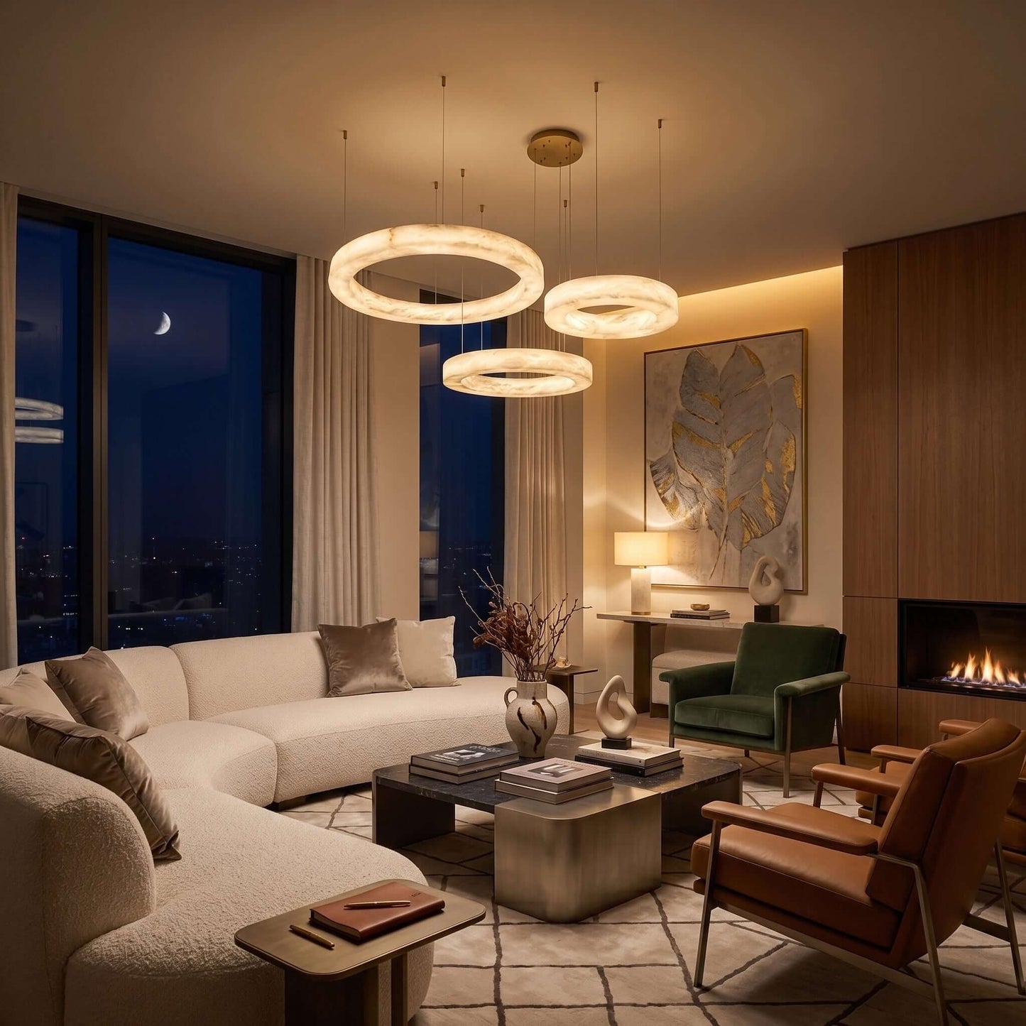 Marika Alabaster Chandelier