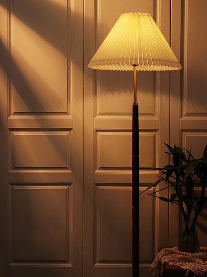 Mid Century Pleated Floor Lamp