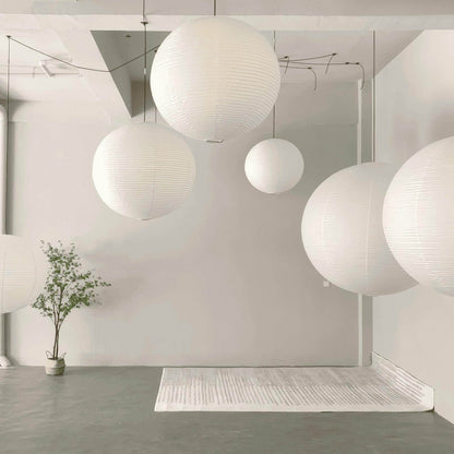 Rice Paper Round A Pendant Light