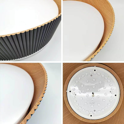 Modern Ribbed Ceiling Light