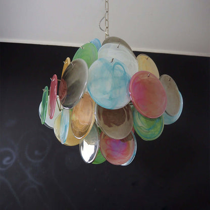 Murano Disk Chandelier 20"