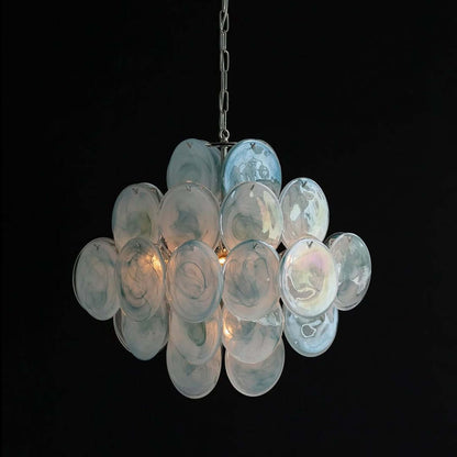 Murano Disk Chandelier 20"
