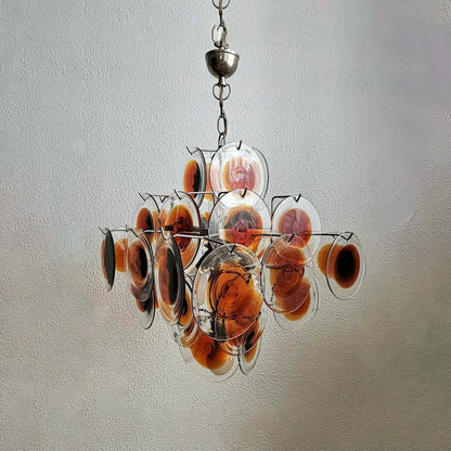 Murano Disk Chandelier 22"