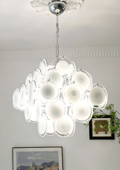 Murano Disk Chandelier 22"